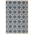 thumbnail image 1 of SAFAVIEH Courtyard Carol Geometric Indoor/Outdoor Area Rug, 6'7" x 9'6", Navy/Beige, 1 of 11