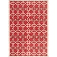 thumbnail image 1 of SAFAVIEH Courtyard Carol Geometric Indoor/Outdoor Area Rug, 8' x 11', Red/Beige, 1 of 12
