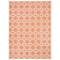 thumbnail image 1 of SAFAVIEH Courtyard Carol Geometric Indoor/Outdoor Area Rug, 8' x 11', Terracotta/Beige, 1 of 10