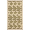 thumbnail image 1 of SAFAVIEH Courtyard Carol Geometric Indoor/Outdoor Area Rug, Green/Beige, 2'7" x 5', 1 of 5
