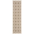 thumbnail image 1 of SAFAVIEH Courtyard Carol Geometric Indoor/Outdoor Runner Rug, Brown/Beige, 2'3" x 8', 1 of 10