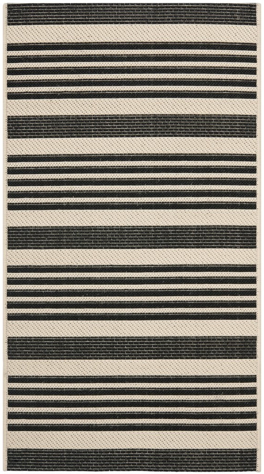 Black Synthetic Square Easy Care Area Rug