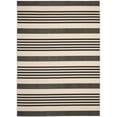 thumbnail image 1 of Safavieh Courtyard Caroline Striped Indoor/Outdoor Area Rug, Black/Bone, 8' x 11', 1 of 18