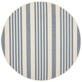 thumbnail image 1 of Safavieh Courtyard Caroline Striped Indoor/Outdoor Area Rug, Beige/Blue, 4' x 4' Round, 1 of 10