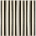 thumbnail image 1 of Safavieh Courtyard Caroline Striped Indoor/Outdoor Area Rug, Black/Bone, 4' x 4' Square, 1 of 18
