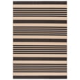 thumbnail image 1 of Safavieh Courtyard Caroline Striped Indoor/Outdoor Area Rug, Black/Bone, 6' x 8', 1 of 18