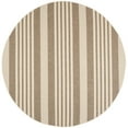 thumbnail image 1 of Safavieh Courtyard Caroline Striped Indoor/Outdoor Area Rug, Brown/Bone, 7'10" x 7'10" Round, 1 of 10
