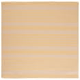 thumbnail image 1 of Safavieh Courtyard Caroline Striped Indoor/Outdoor Area Rug, Gold/Beige, 6'7" x 6'7" Square, 1 of 10