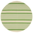 thumbnail image 1 of Safavieh Courtyard Caroline Striped Indoor/Outdoor Area Rug, Green/Beige, 4' x 4' Round, 1 of 14