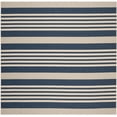 thumbnail image 1 of Safavieh Courtyard Caroline Striped Indoor/Outdoor Area Rug, Navy/Beige, 10' x 10' Square, 1 of 18