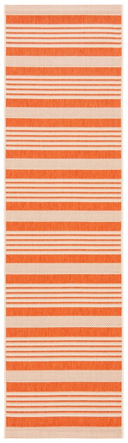 SAFAVIEH Courtyard Caroline Striped Indoor/Outdoor Runner Rug, 2'3" x