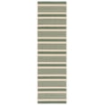 thumbnail image 1 of Safavieh Courtyard Caroline Striped Indoor/Outdoor Runner Rug, Beige/Dark Green, 2'3" x 6'7", 1 of 11