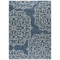 thumbnail image 1 of SAFAVIEH Courtyard Caylee Botanical Indoor/Outdoor Area Rug, Navy/Grey, 8' x 10', 1 of 8
