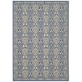 thumbnail image 1 of SAFAVIEH Courtyard Chao Geometric Indoor/Outdoor Area Rug, 5'3" x 7'7", Blue/Ivory, 1 of 4