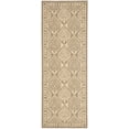thumbnail image 1 of SAFAVIEH Courtyard Chao Geometric Indoor/Outdoor Runner Rug, 2'3" x 6'7", Coffee/Sand, 1 of 4