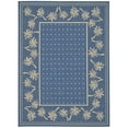 thumbnail image 1 of SAFAVIEH Courtyard Charles Floral Indoor/Outdoor Area Rug, Blue/Ivory, 4' x 5'7", 1 of 7