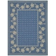 thumbnail image 1 of SAFAVIEH Courtyard Charles Floral Indoor/Outdoor Area Rug, Blue/Ivory, 4' x 5'7", 1 of 9