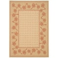 thumbnail image 1 of SAFAVIEH Courtyard Charles Floral Indoor/Outdoor Area Rug, Ivory/Rust, 6'7" x 9'6", 1 of 7