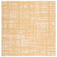 thumbnail image 1 of SAFAVIEH Courtyard Charlie Abstract Indoor/Outdoor Area Rug, Gold/Ivory, 6'7" x 6'7" Square, 1 of 8