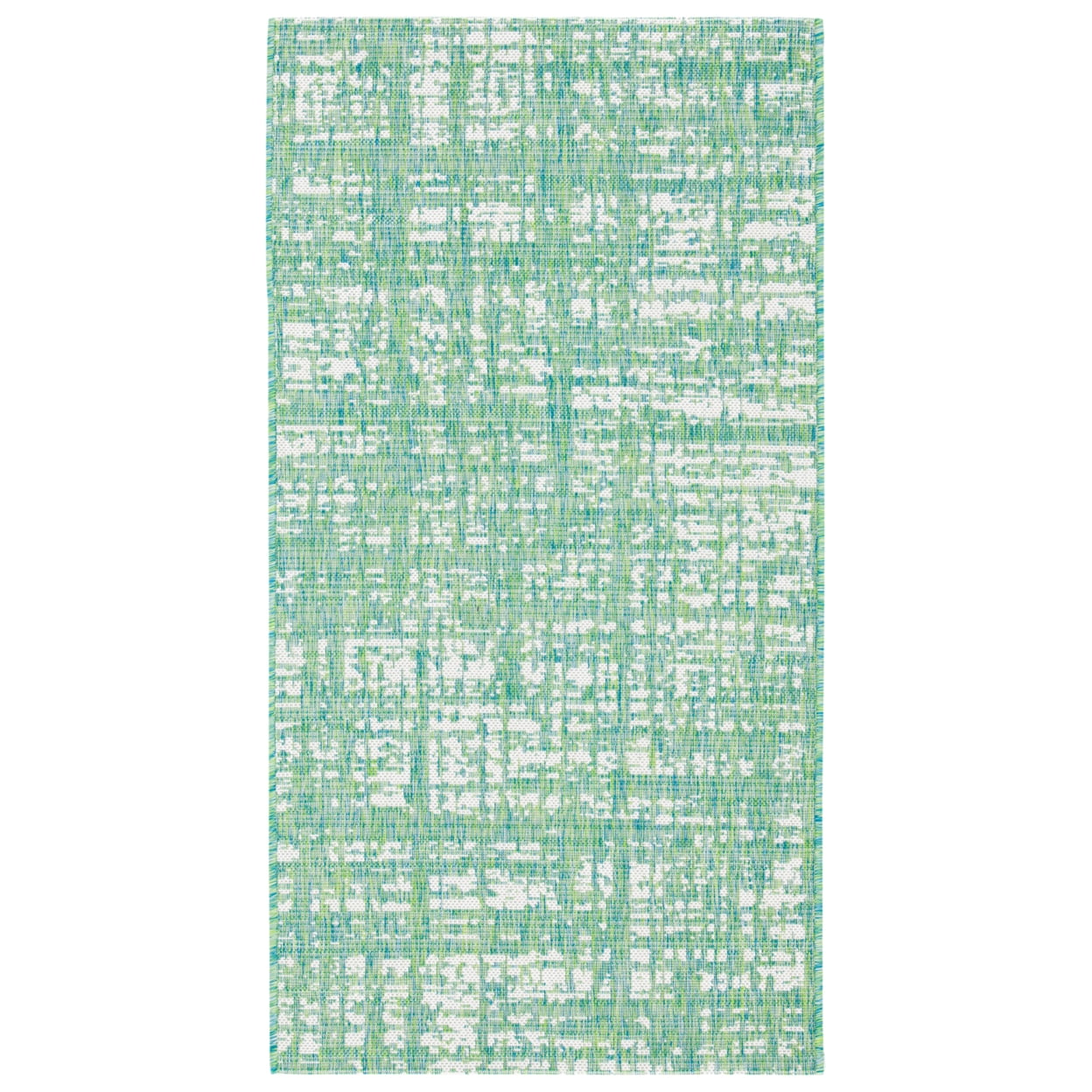 Ivory Synthetic Easy-Care Rectangular Outdoor Rug - 4' x 5'7"