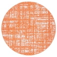 thumbnail image 1 of SAFAVIEH Courtyard Charlie Abstract Indoor/Outdoor Area Rug, Orange/Ivory, 6'7" x 6'7" Round, 1 of 8