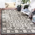 thumbnail image 1 of SAFAVIEH Courtyard Charlotte Bordered Indoor/Outdoor Area Rug, Black/Sand, 5'3" x 7'7", 1 of 6