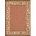 thumbnail image 1 of SAFAVIEH Courtyard Chase Oriental Indoor/Outdoor Area Rug, Rust/Sand, 5'3" x 7'7", 1 of 5