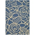 thumbnail image 1 of SAFAVIEH Courtyard Chester Floral Indoor/Outdoor Area Rug, 5'3" x 7'7", Blue/Beige, 1 of 5