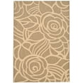 thumbnail image 1 of SAFAVIEH Courtyard Chester Floral Indoor/Outdoor Area Rug, 5'3" x 7'7", Coffee/Sand, 1 of 11