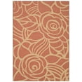 thumbnail image 1 of SAFAVIEH Courtyard Chester Floral Indoor/Outdoor Area Rug, 8' x 11', Rust/Sand, 1 of 4