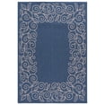 thumbnail image 1 of SAFAVIEH Courtyard Chole Bordered Indoor/Outdoor Area Rug, Blue/Beige, 5'3" x 7'7", 1 of 18