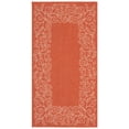 thumbnail image 1 of SAFAVIEH Courtyard Chole Bordered Indoor/Outdoor Area Rug, Terracotta/Beige, 2'7" x 5', 1 of 13