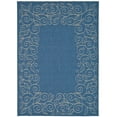thumbnail image 1 of SAFAVIEH Courtyard Chole Floral Bordered Indoor/Outdoor Area Rug, 6'7" x 9'6", Blue/Beige, 1 of 5