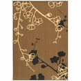 thumbnail image 1 of SAFAVIEH Courtyard Christian Floral Indoor/Outdoor Area Rug, Brown/Natural/Black, 5'3" x 7'7", 1 of 10
