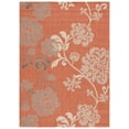 thumbnail image 1 of SAFAVIEH Courtyard Cindy Floral Indoor/Outdoor Area Rug, 5'3" x 7'7", Terra Natural/Brown, 1 of 10