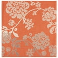 thumbnail image 1 of SAFAVIEH Courtyard Cindy Floral Indoor/Outdoor Area Rug, Terra Natural/Brown, 6'7" x 6'7" Square, 1 of 6