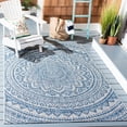 thumbnail image 1 of SAFAVIEH Courtyard Circin Medallion Indoor/Outdoor Area Rug, Grey/Blue, 9' x 12', 1 of 4