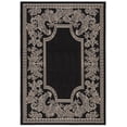 thumbnail image 1 of SAFAVIEH Courtyard Claire Oriental Indoor/Outdoor Area Rug, Black/Sand, 4' x 5'7", 1 of 15