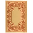 thumbnail image 1 of SAFAVIEH Courtyard Claire Rooster Indoor/Outdoor Area Rug, 4' x 5'7", Natural/Red, 1 of 10