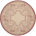 thumbnail image 1 of SAFAVIEH Courtyard Claire Rooster Indoor/Outdoor Area Rug, 6'7" x 6'7" Round, Natural/Red, 1 of 9