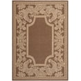 thumbnail image 1 of SAFAVIEH Courtyard Claire Rooster Indoor/Outdoor Area Rug, 6'7" x 9'6", Chocolate/Natural, 1 of 5