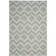 thumbnail image 1 of SAFAVIEH Courtyard Clark Chevron Indoor/Outdoor Area Rug, Grey/Blue, 5'3" x 7'7", 1 of 9