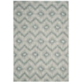 thumbnail image 1 of SAFAVIEH Courtyard Clark Chevron Indoor/Outdoor Area Rug, Grey/Blue, 5'3" x 7'7", 1 of 9