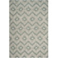 thumbnail image 1 of SAFAVIEH Courtyard Clark Chevron Indoor/Outdoor Area Rug, Grey/Blue, 6'7" x 9'6", 1 of 9