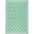 thumbnail image 1 of SAFAVIEH Courtyard Claudia Geometric Indoor/Outdoor Area Rug, Green/Ivory, 4' x 5'7", 1 of 6