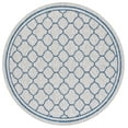 thumbnail image 1 of SAFAVIEH Courtyard Claudia Geometric Indoor/Outdoor Area Rug, Grey/Navy, 6'7" x 6'7" Round, 1 of 7