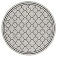 thumbnail image 1 of SAFAVIEH Courtyard Claudia Geometric Indoor/Outdoor Area Rug, Light Grey/Black, 6'7" x 6'7" Round, 1 of 6