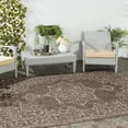 thumbnail image 1 of Safavieh Courtyard Brown Indoor Outdoor Rug - 8' x 11', 1 of 8
