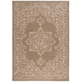 thumbnail image 1 of SAFAVIEH Courtyard Clodagh Medallion Indoor/Outdoor Area Rug, Brown/Beige, 8' x 11', 1 of 6