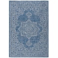 thumbnail image 1 of SAFAVIEH Courtyard Clodagh Medallion Indoor/Outdoor Area Rug, Navy/Grey, 6'7" x 9'6", 1 of 16
